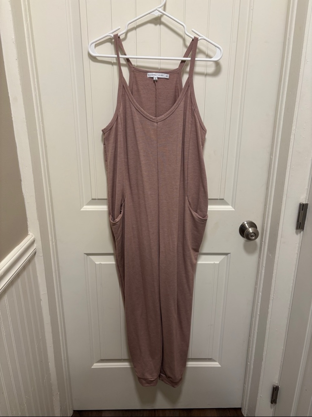 Sincerely Jules Dusty Rose Tank Jumpsuit